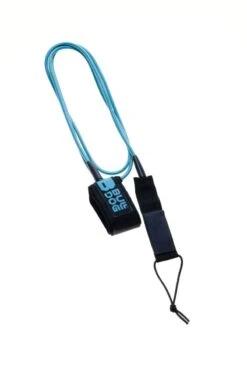 Bulldog 6ft 0 Ankle Surf Leash - Petrol Blue -Cheap Surfboards Store bdlan black petrolblue front