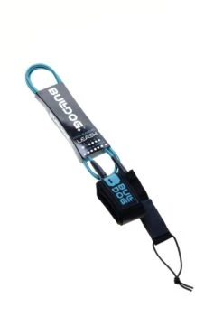Bulldog 6ft 0 Ankle Surf Leash - Petrol Blue -Cheap Surfboards Store bdlan black petrolblue frontpackaging