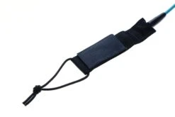 Bulldog 6ft 0 Ankle Surf Leash - Petrol Blue -Cheap Surfboards Store bdlan black petrolblue railsaver