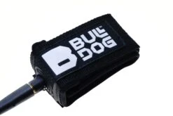 Bulldog 7ft 0 Ankle Surf Leash - Black/White -Cheap Surfboards Store bdlan black white anklestrap 1