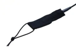 Bulldog 8ft 0 Ankle Surf Leash - Black/White -Cheap Surfboards Store bdlan black white railsaver bottom 2