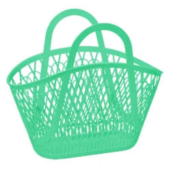 Sun Jellies Betty Basket Tote Bag - Green