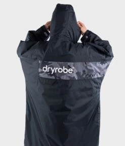 Dryrobe Advance Long Sleeve Remix Adult Changing Robe - Black/Grey/Camo -Cheap Surfboards Store black grey blak camo 4 2024x2024