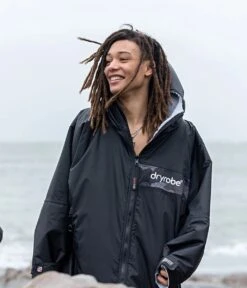 Dryrobe Advance Long Sleeve Remix Adult Changing Robe - Black/Grey/Camo -Cheap Surfboards Store black grey blak camo 7 2024x2024