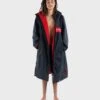 Dryrobe Advance Long Sleeve Remix Adult Changing Robe - Black/Red