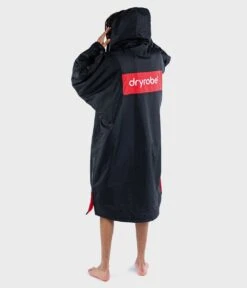 Dryrobe Advance Long Sleeve Remix Adult Changing Robe - Black/Red -Cheap Surfboards Store black red red 5 2024x2024