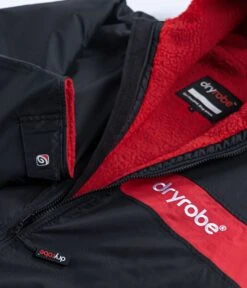 Dryrobe Advance Long Sleeve Remix Adult Changing Robe - Black/Red -Cheap Surfboards Store black red red 6 2024x2024