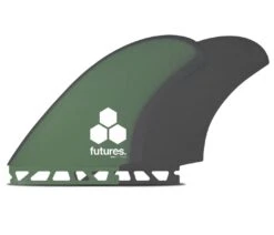 Futures BMT Twin Fin Set - Green/Grey