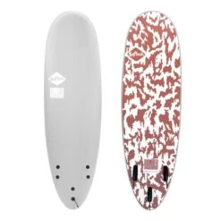 Softech Bomber Foam Surfboard - Grey/Dust Red