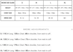 Beachbum Brobe Changing Robe - Mango -Cheap Surfboards Store brobesizechart 4