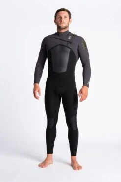 C Skins Re-Wired 3/2mm Chest Zip Wetsuit 2023 - Black
