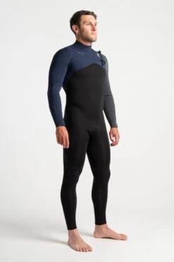 C-Skins Session 3/2mm Chest Zip Wetsuit 2023 - Black / Slate