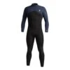 C Skins Session 4/3mm Mens Back Zip Wetsuit 2023 - Black/Slate/Cyan -Cheap Surfboards Store c se43mbz front