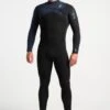 C Skins Session 4/3mm Mens Chest Zip Wetsuit 2023 - Black/ Slate -Cheap Surfboards Store c se43mcz bk sd bd quarter4
