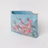 Elizabeth Scarlett Cherry Blossom Everyday Pouch In Sky Blue 2 Elizabeth Scarlett Cherry Blossom Everyday Pouch In Sky Blue -Cheap Surfboards Store cherry blossom blue velvet everyday pouch 002 900x