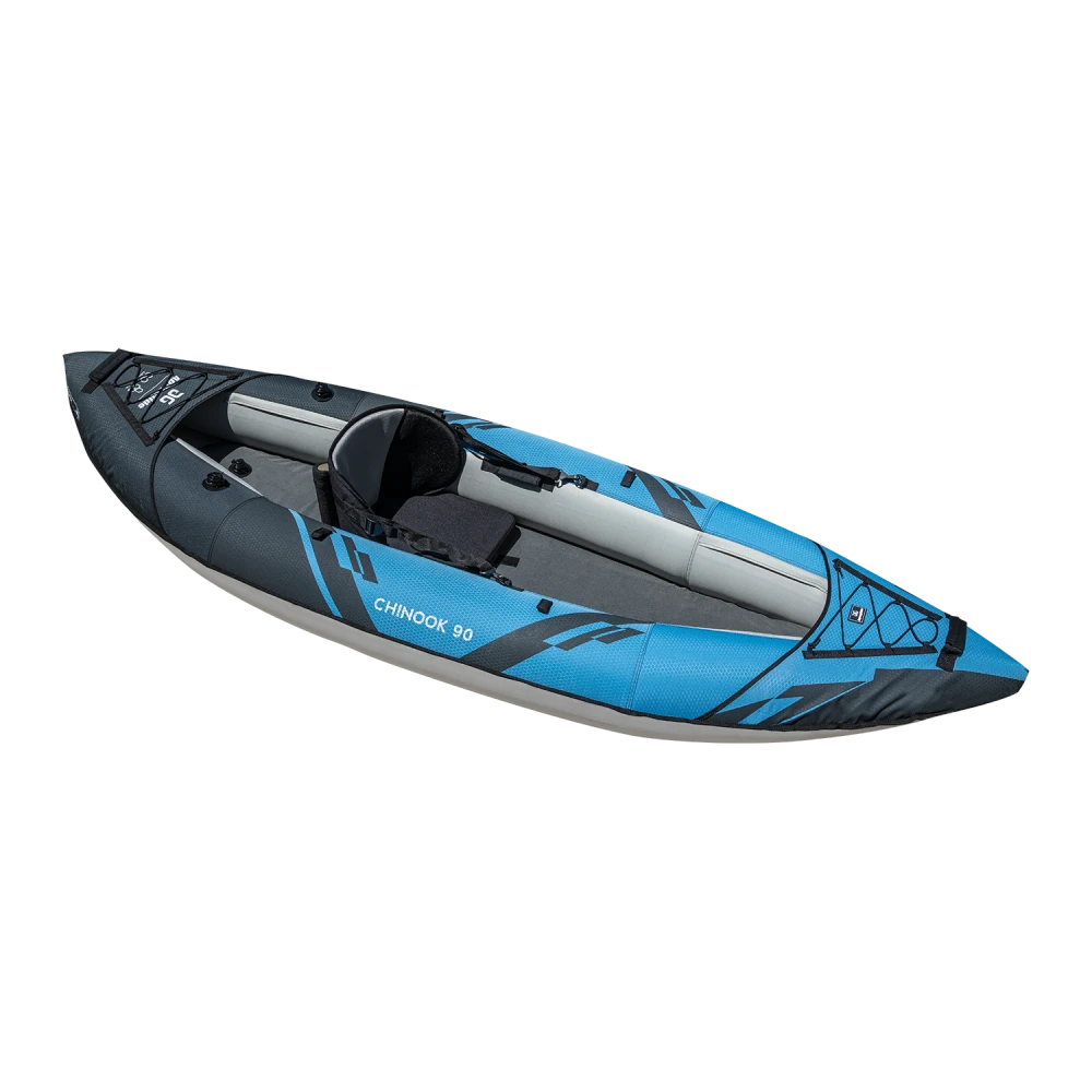 Aquaglide Chinook 90 Inflatable Kayak - Black/Blue 3 Aquaglide Chinook 90 Inflatable Kayak - Black/Blue