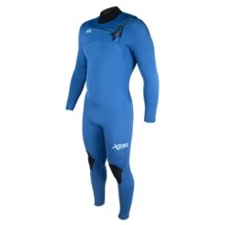 Xcel Comp 5/4mm Chest Zip Mens Wetsuit 2023 - Blue -Cheap Surfboards Store comp wetsuit saphire blue side