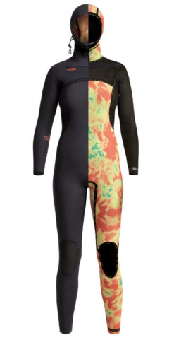 Xcel Comp X Women's Hooded 5.5/4.5mm Wetsuit - Black -Cheap Surfboards Store comp x womens split wetsuit1