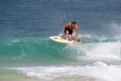 Lost RNF 96 Fish Surfboard - White / Mustard -Cheap Surfboards Store crain ian hawaii dec 2020 07825 pete frieden photo