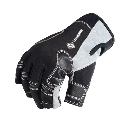 Crewsaver Three Finger Sailing Gloves - Black 4 Crewsaver Three Finger Sailing Gloves - Black - Image 2
