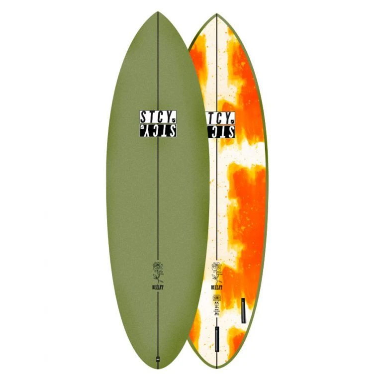 Ocean And Earth Dakoda Bullet Epoxy 5'4" Shortboard - Olive 3 Ocean And Earth Dakoda Bullet Epoxy 5'4" Shortboard - Olive