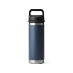 Yeti Rambler 18oz Bottle With Chug Cap - Navy -Cheap Surfboards Store drinkware bottlechug 18oz navy studio back