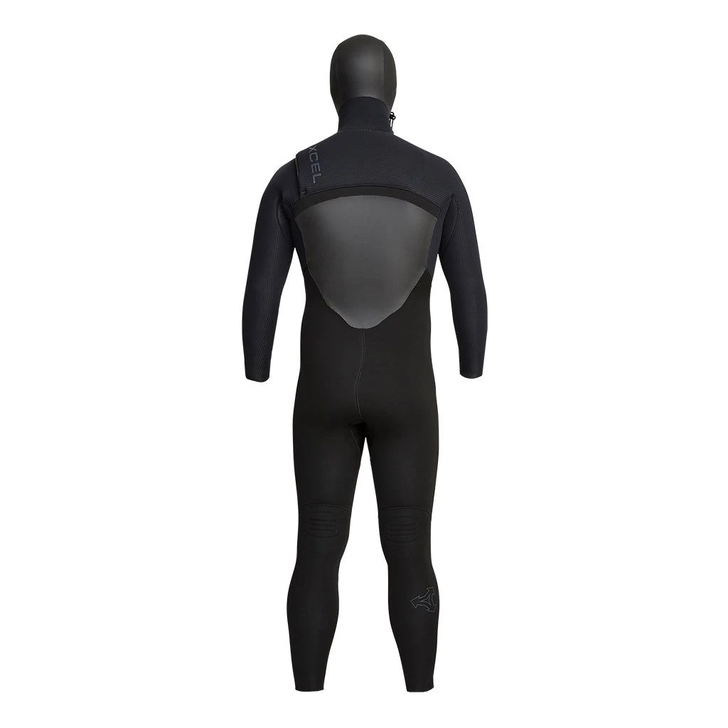 Xcel Drylock 6/5mm Mens Hooded Chest Zip Winter Wetsuit 2023 - Black 6 Xcel Drylock 6/5mm Mens Hooded Chest Zip Winter Wetsuit 2023 - Black - Image 4