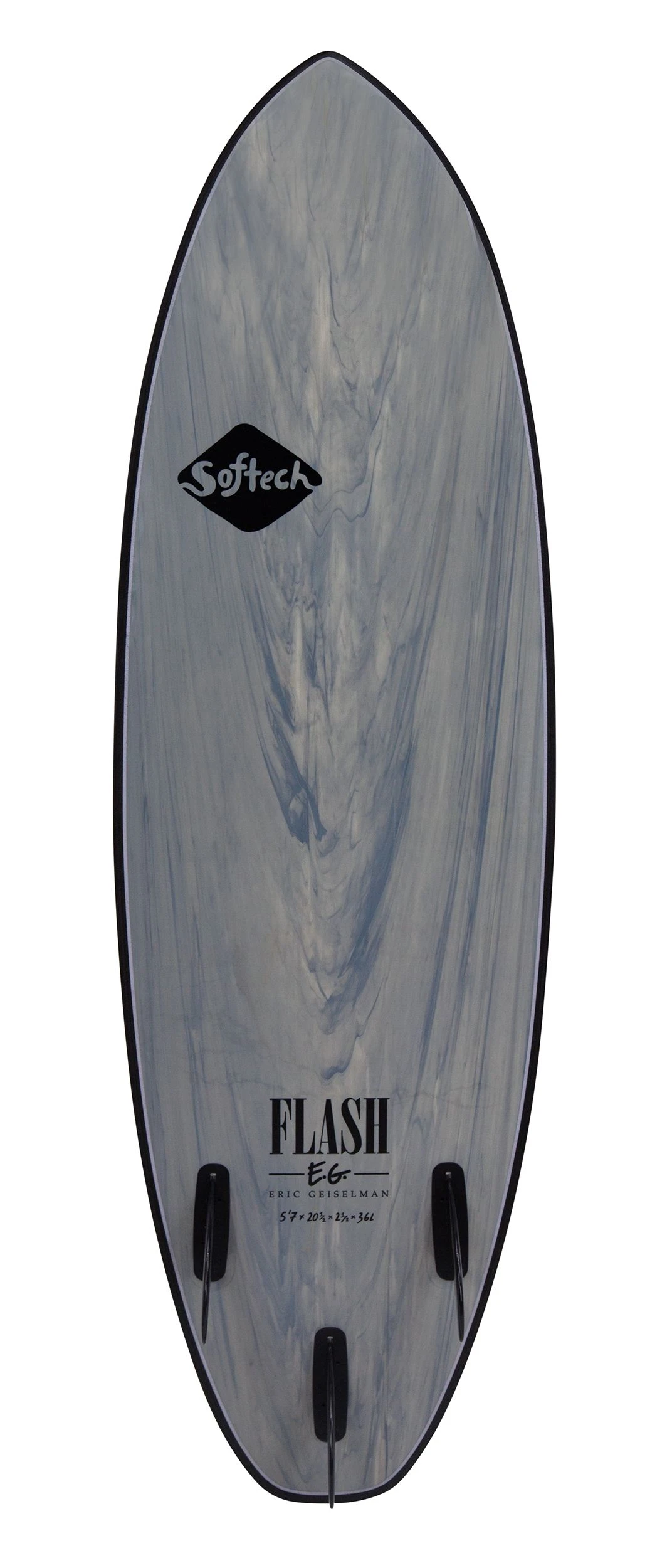 Softech Flash EG 6ft 0 Foam Surfboard In Grey Marble 5 Softech Flash EG 6ft 0 Foam Surfboard In Grey Marble - Image 3