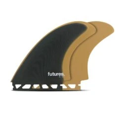 Futures EN Fibreglass Twin Fin Set In Slate/Ochre