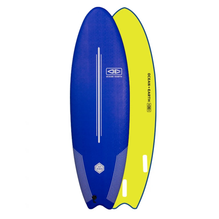 Ocean And Earth Ezi Rider 5'6" Twin Fin Softboard - Navy 2 Ocean And Earth Ezi Rider 5'6" Twin Fin Softboard - Navy