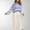Billabong Soft Wind Womens Striped Sweater - Blue 1 Billabong Soft Wind Womens Striped Sweater - Blue -Cheap Surfboards Store f3jp01bif2 billabong w 1220 frt9