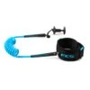 FCS Bodyboard Bicep Coiled Leash - Blue -Cheap Surfboards Store fcs bb bicep blue