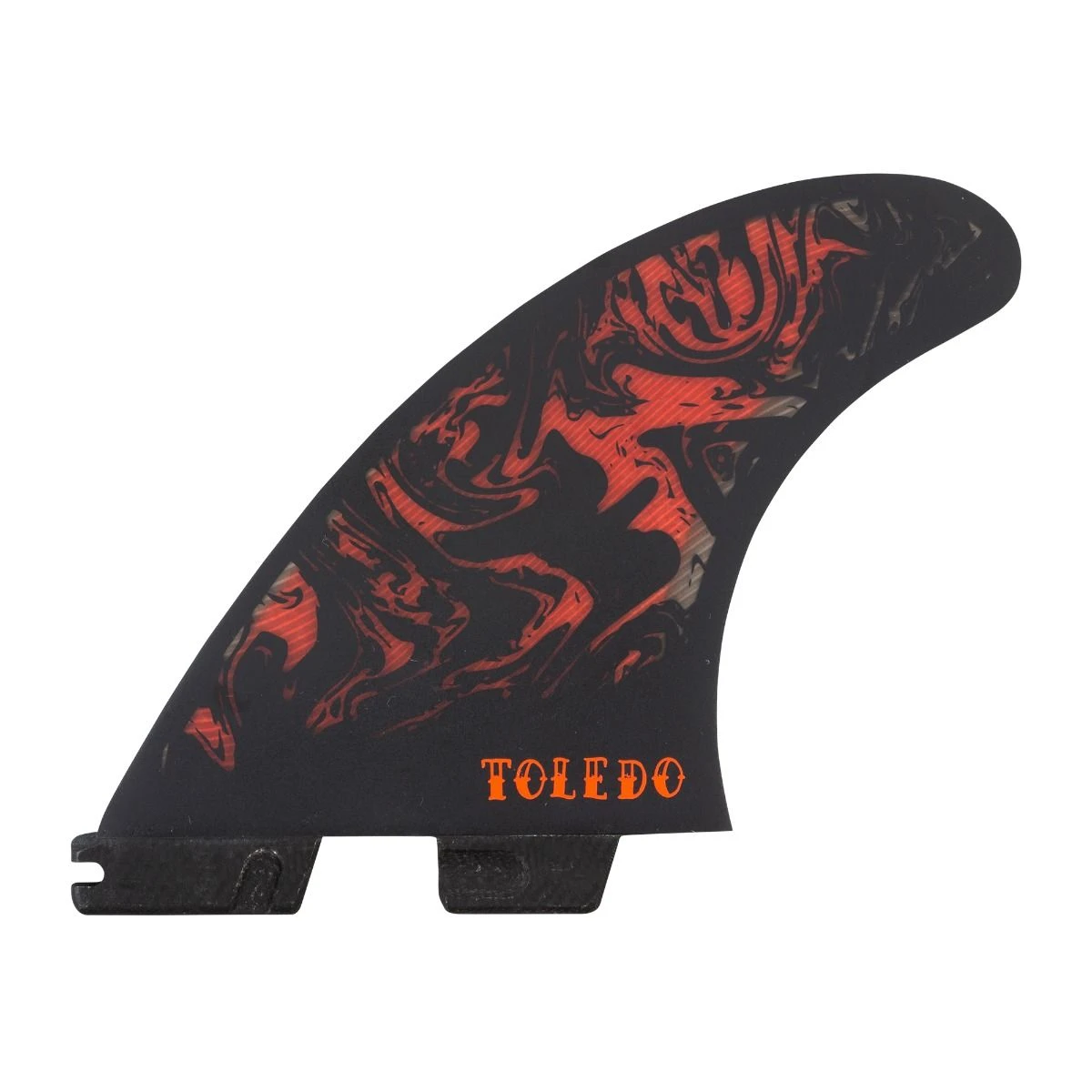 FCS II Filipe Toledo PC Tri Fin Set - Black/Red 4 FCS II Filipe Toledo PC Tri Fin Set - Black/Red - Image 2