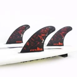 FCS II Filipe Toledo PC Tri Fin Set - Black/Red 7 FCS II Filipe Toledo PC Tri Fin Set - Black/Red -Cheap Surfboards Store fcsii ft 2021 blkred inside tri inboard