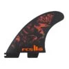 FCS II Filipe Toledo PC Tri Fin Set - Black/Red -Cheap Surfboards Store fcsii ft 2021 blkred tri