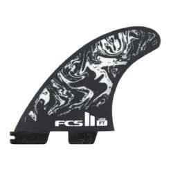 FCS II Filipe Toledo PC Tri Fin Set - Black/White