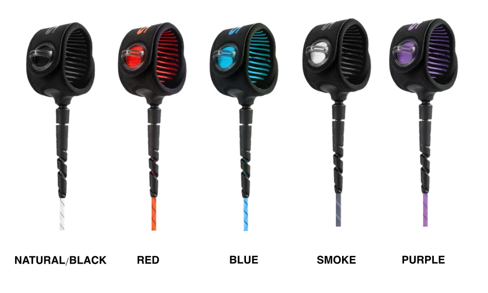 FCS Freedom Helix 9ft 0 Calf Surfboard Leash - Natural/Black 3 FCS Freedom Helix 9ft 0 Calf Surfboard Leash - Natural/Black