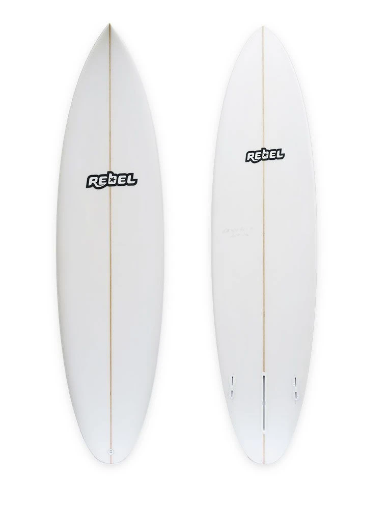 Rebel Mid Length Surfboard - Clear 4 Rebel Mid Length Surfboard - Clear - Image 2