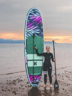 Hurley Advantage Dark Smoke 10' 6" Inflatable Paddleboard Set -Cheap Surfboards Store hurley apextour dark smoke lifestyle 3 650x867 1