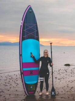 Hurley ApexTour Miami Neon 10' 8" Inflatable Paddleboard Set 15 Hurley ApexTour Miami Neon 10' 8" Inflatable Paddleboard Set -Cheap Surfboards Store hurley apextour miami neon lifestyle 3 650x867 1