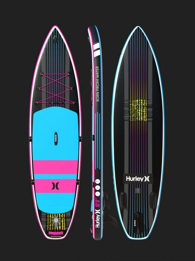 Hurley ApexTour Miami Neon 10' 8" Inflatable Paddleboard Set 5 Hurley ApexTour Miami Neon 10' 8" Inflatable Paddleboard Set - Image 3