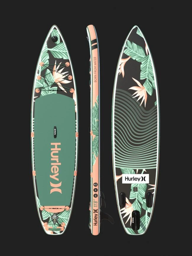 Hurley ApexTour Shock Wave 11' 8" Inflatable Paddleboard Set 5 Hurley ApexTour Shock Wave 11' 8" Inflatable Paddleboard Set - Image 3