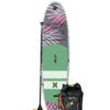 Hurley Advantage Dark Smoke 10' 6" Inflatable Paddleboard Set -Cheap Surfboards Store hurley dark smoke paddle board front 650x867 1