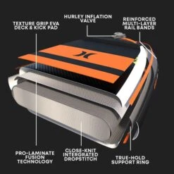 Hurley ApexTour Midnight Tropics 10' 8" Inflatable Paddleboard Set -Cheap Surfboards Store hurley midnight tropics board construction