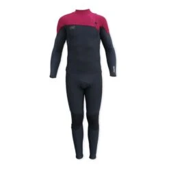 O'Neill Hyperfreak Comp 4/3mm Zipless Mens Wetsuit 2023 - Black/Bloodshot