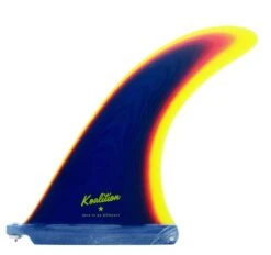 Koalition California 8 Inch Single Fin In Rainbow Blue/Yellow