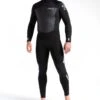 C Skins Legend 3/2mm Back Zip Wetsuit 2023 - Anthracite/Black/Ultra Cyan -Cheap Surfboards Store large 3x2 gbs legend wsuit mens