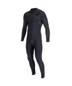 O'Neill Hyperfreak Fire 3/2+mm Chest Zip Wetsuit 2023 - Black