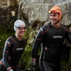 Zone3 Mens Aspire Thermal Swim Wetsuit - Black/Orange -Cheap Surfboards Store lifestyle 2 9ac95dcb fce0 4290 97e0 ba3515601af4 1000x