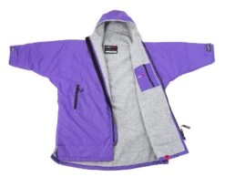 Dryrobe Advance Kids Long Sleeve - Age 10-13 - Purple/Grey